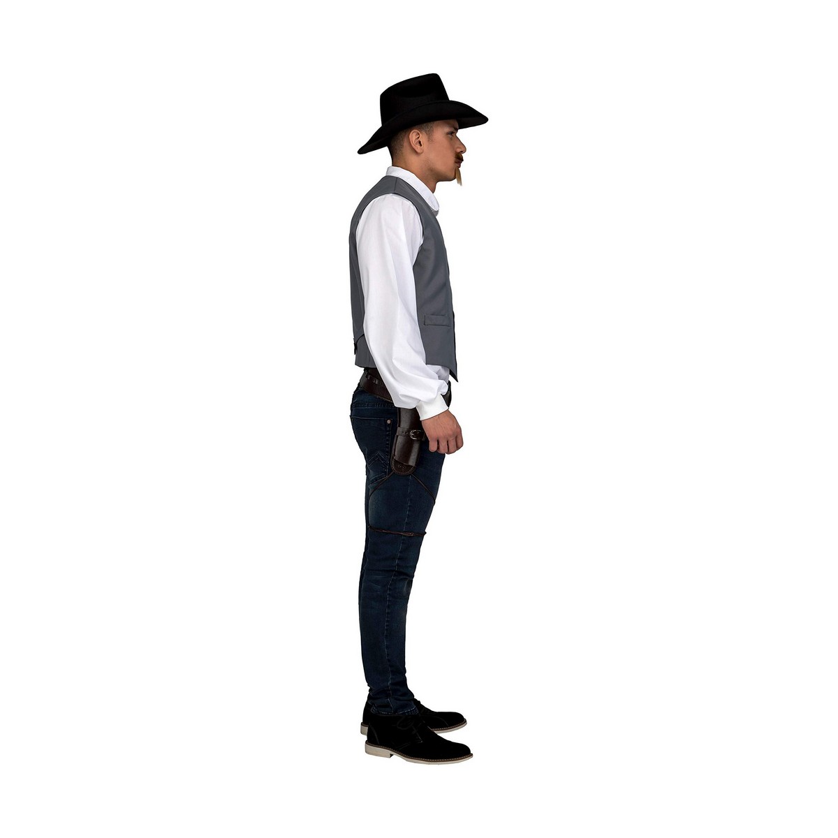 Kostuums voor Volwassenen My Other Me Grijs Cowboy Vest