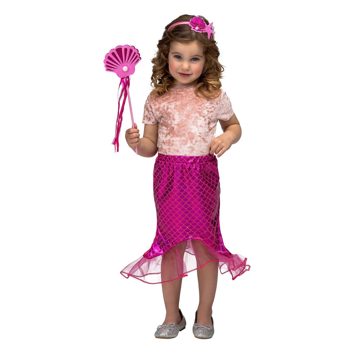 Costume for Children My Other Me Pink Mermaid 3-6 years Costume for Children My Other Me Pink Mermaid 3-6 years