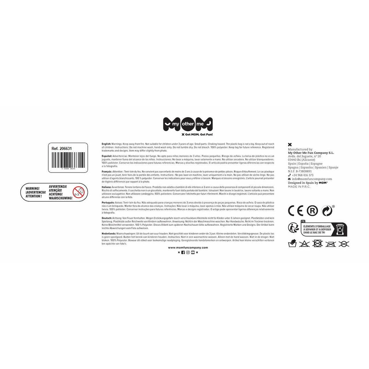 Costume for Children My Other Me White Rabbit One size S