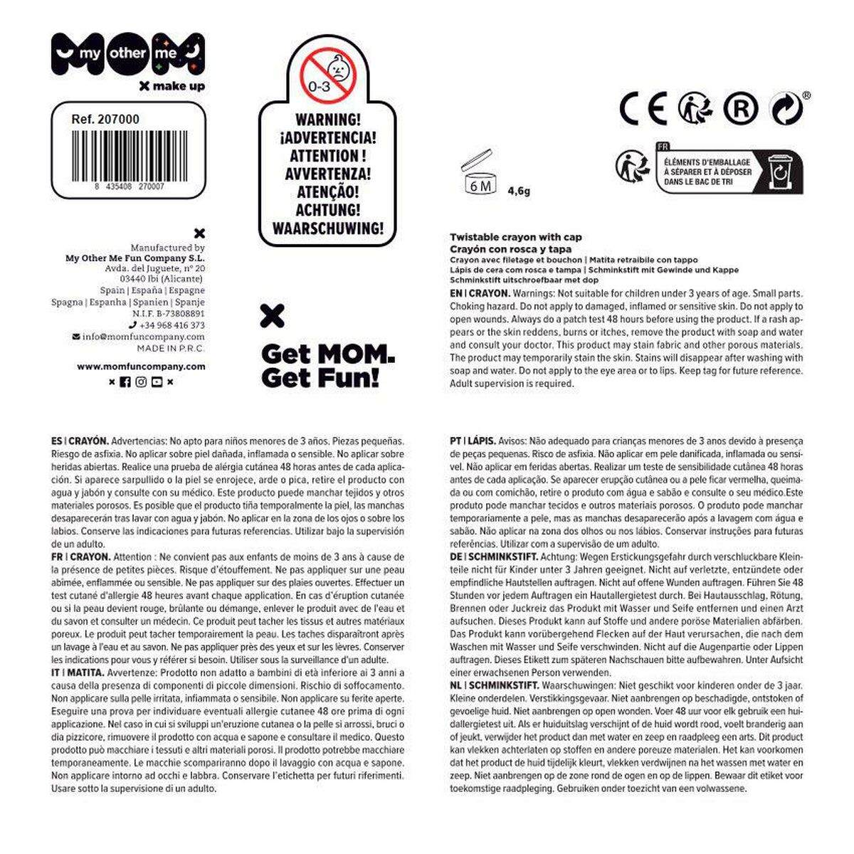 Coloured crayons My Other Me Multicolour