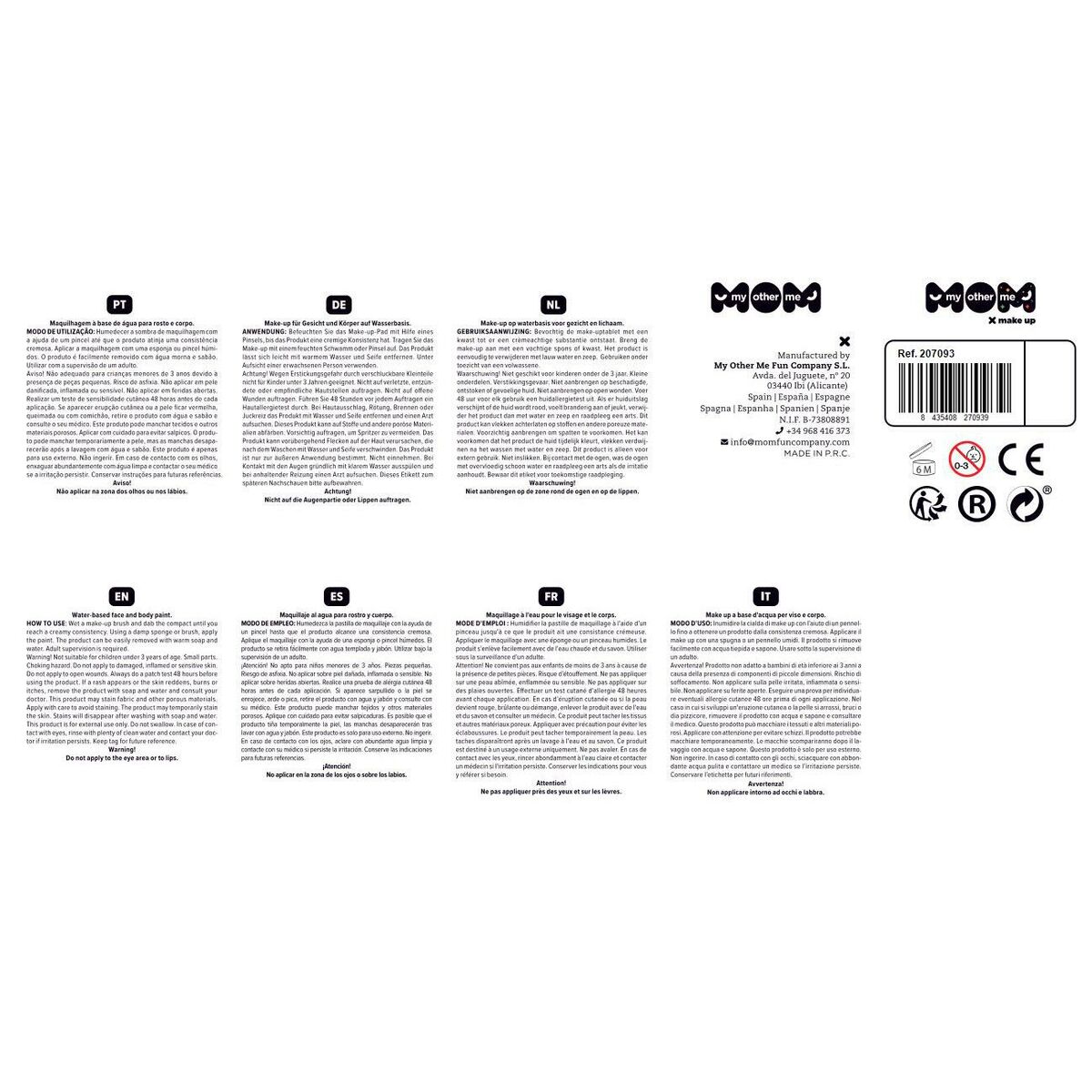 Face Painting My Other Me Pop Up 24 x 30 cm