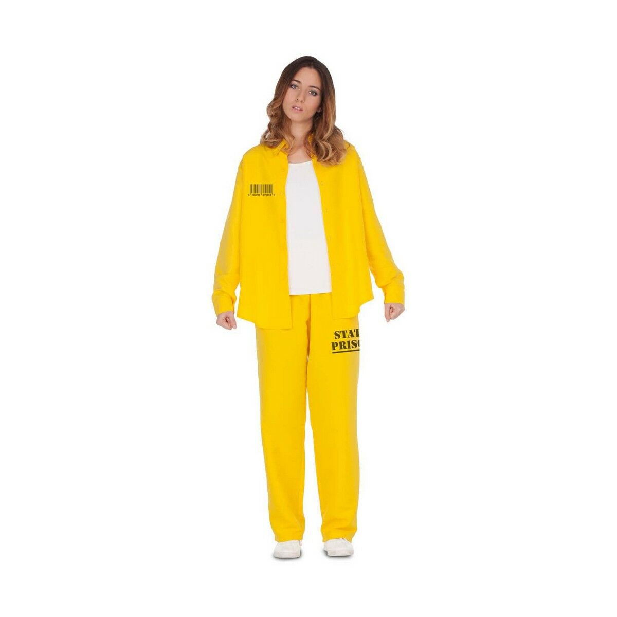 Costume for Adults My Other Me Lady Prisoner Yellow Costume for Adults My Other Me Lady Prisoner Yellow