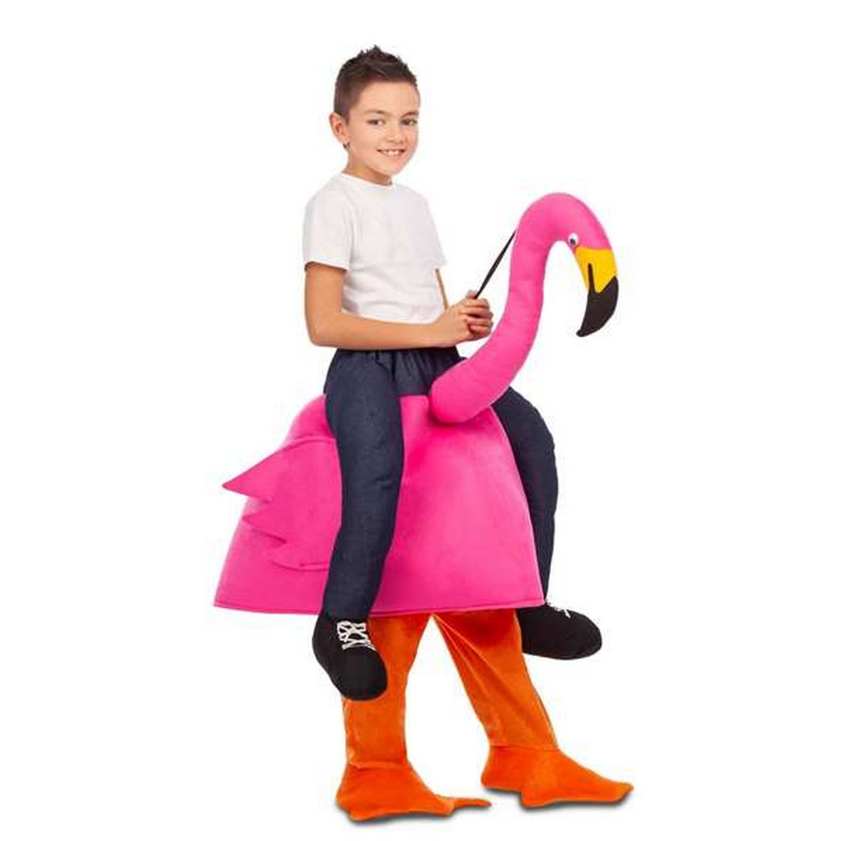 Costume for Children My Other Me Ride-On Pink flamingo 3-6 years Costume for Children My Other Me Ride-On Pink flamingo 3-6 years