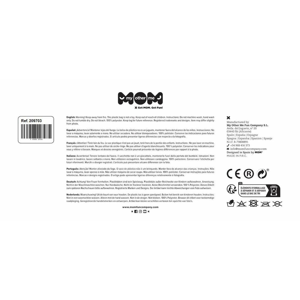 Costume for Babies My Other Me Red Harlequin 7-12 Months