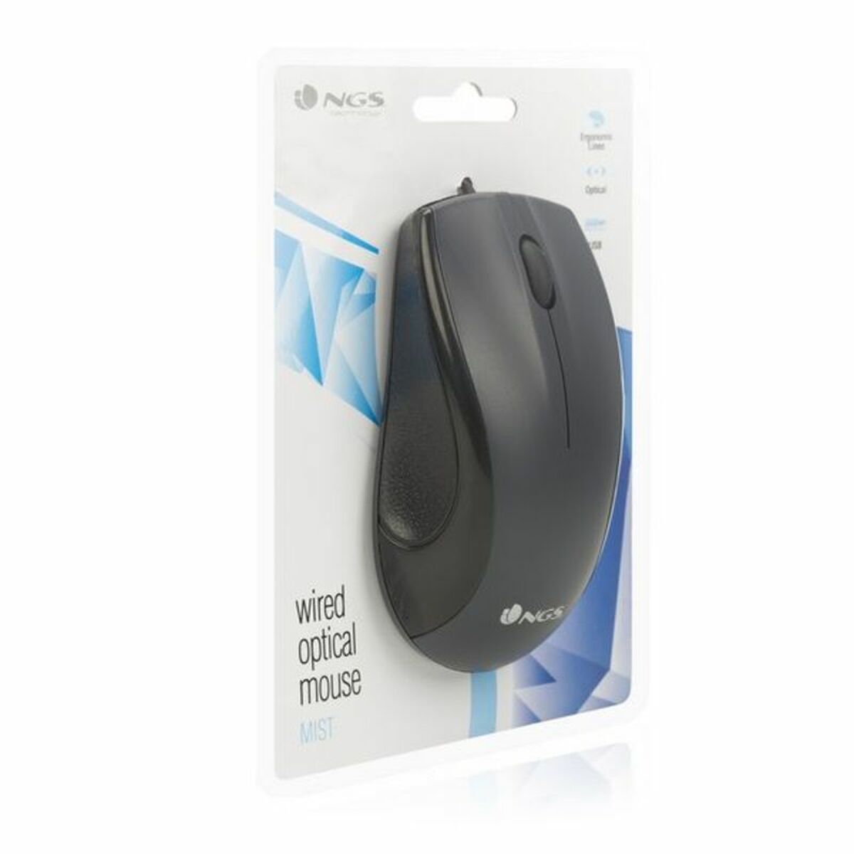 Obrazek Optical mouse NGS MIST Black 800 dpi