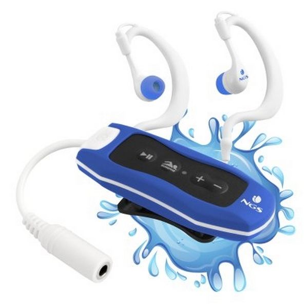 Reproductor MP3 NGS BLUESEAWEED 80 mAh 4 GB Radio FM Waterproof Azul