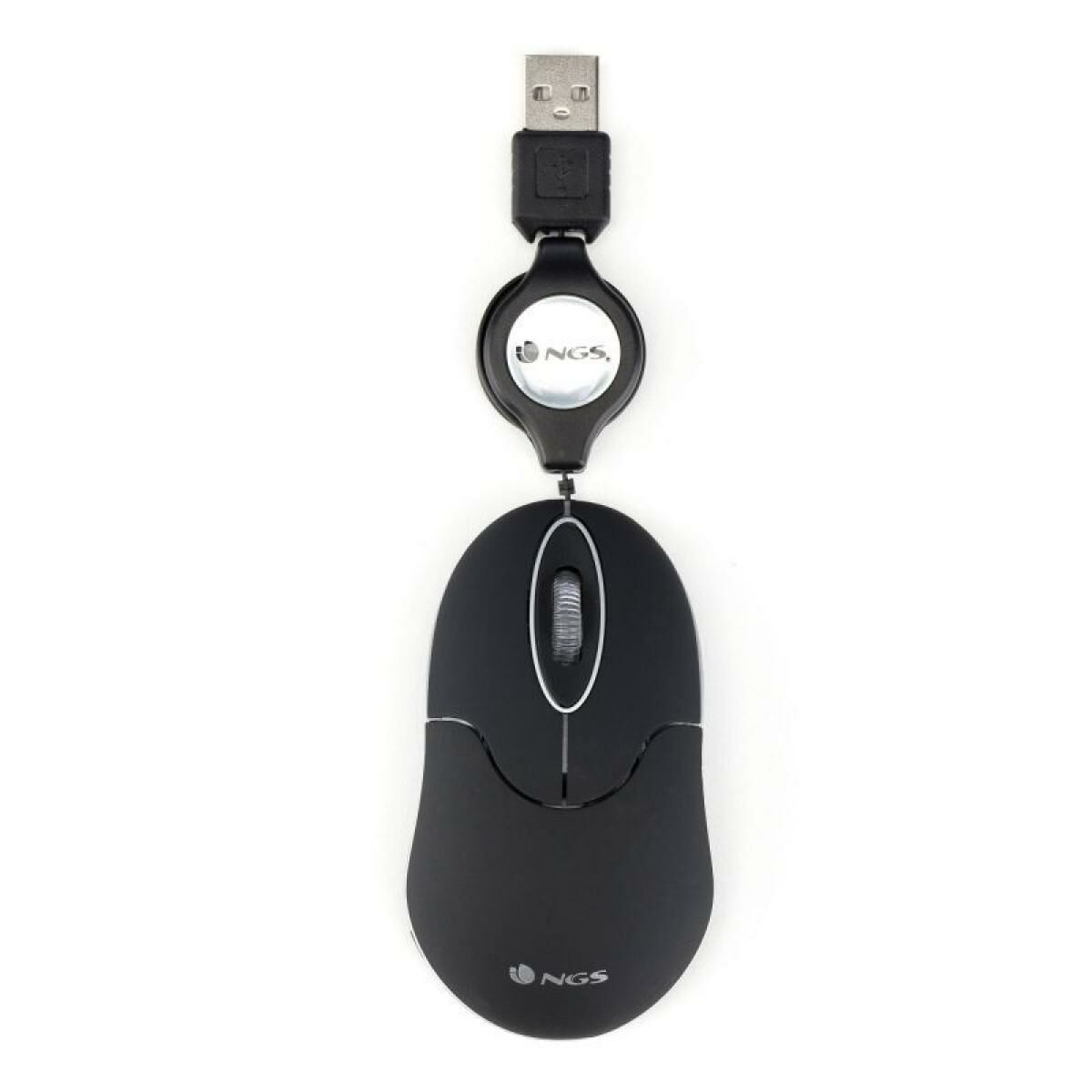Retractable Optical Mouse NGS SINBLACK Black