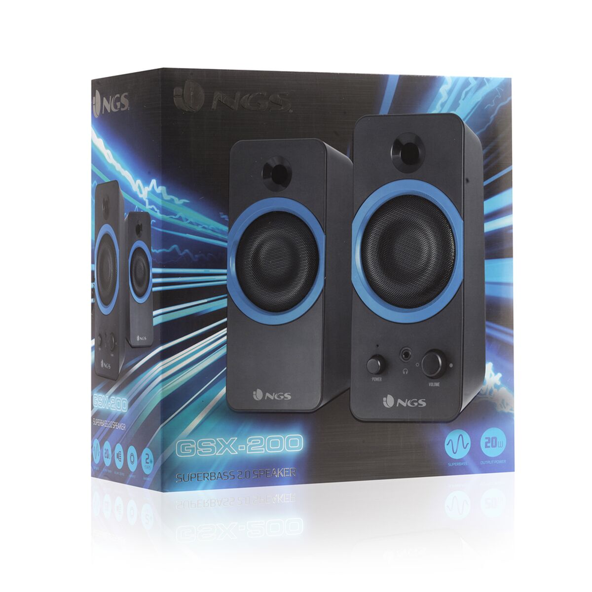 Afbeeldingen van Gaming Speakers NGS GSX200 Black 20 W