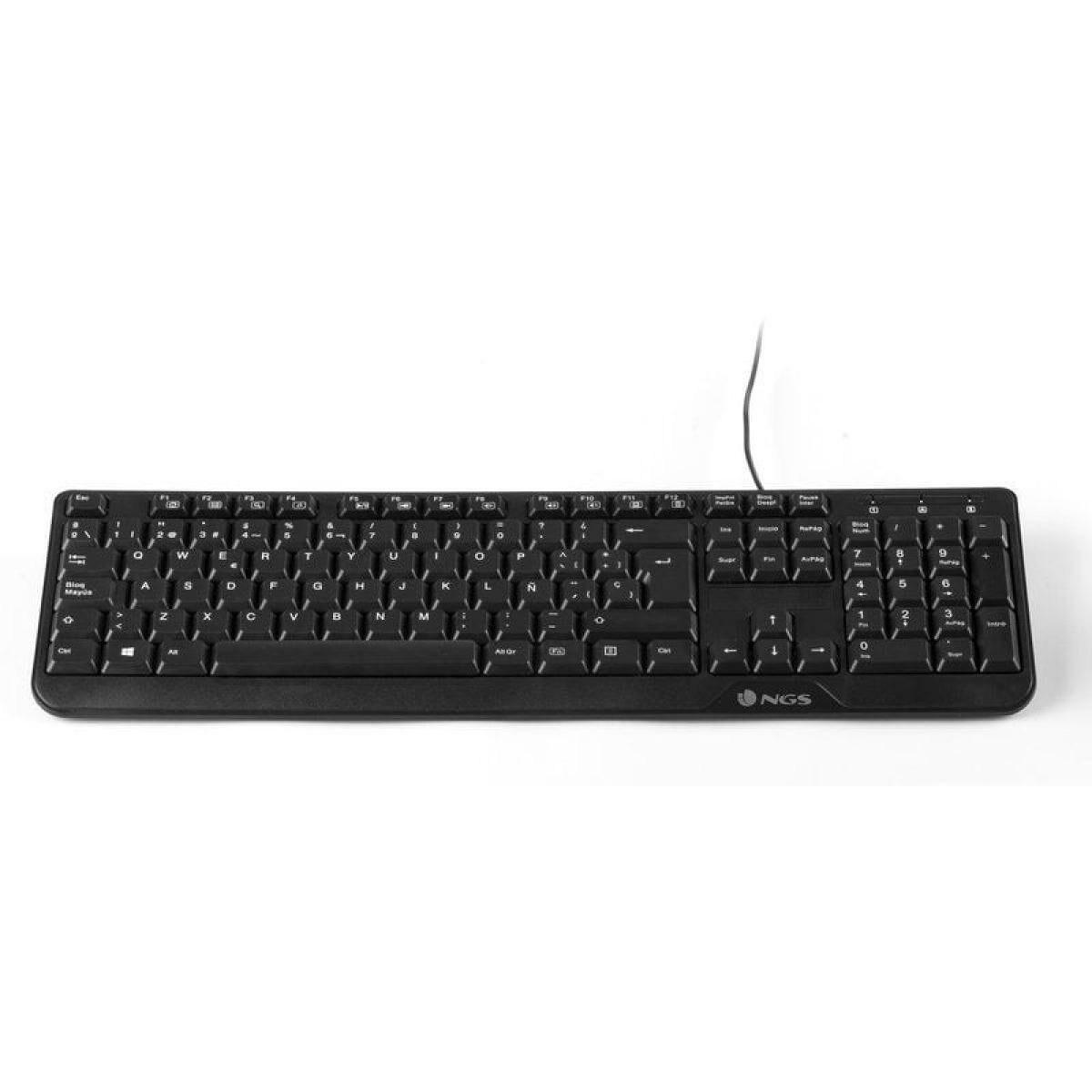 Bild von Keyboard and Optical Mouse NGS Cocoa Kit Cocoa Kit Black Spanish Qwerty