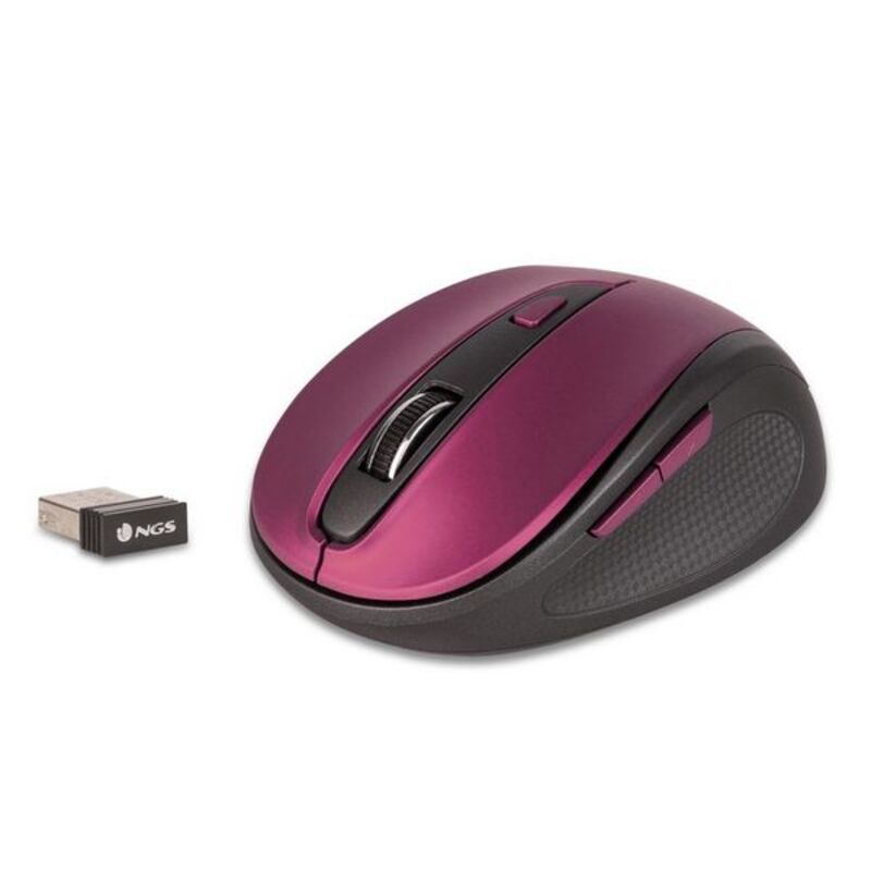 Wireless Mouse NGS EVOMUTEPURPLE Plug and play Purple
