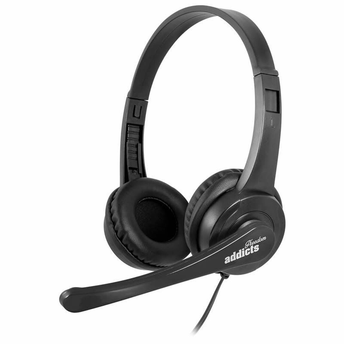 Headphone with Microphone NGS VOX505 USB Black 32 Ohm