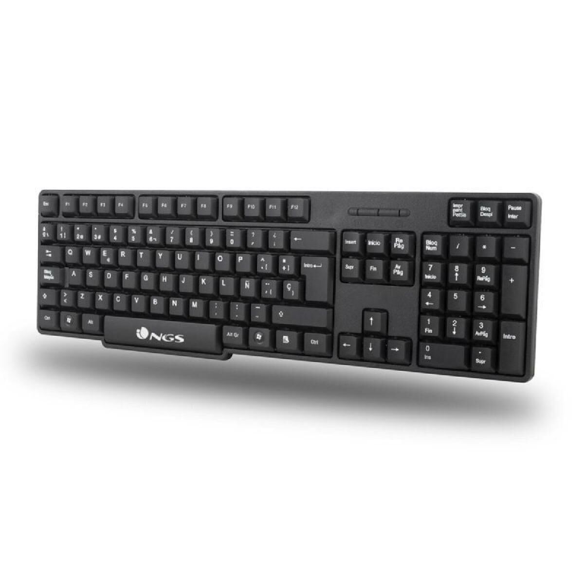 Bild von Keyboard and Mouse NGS EUPHORIA KIT Black QWERTY Qwerty US Wireless