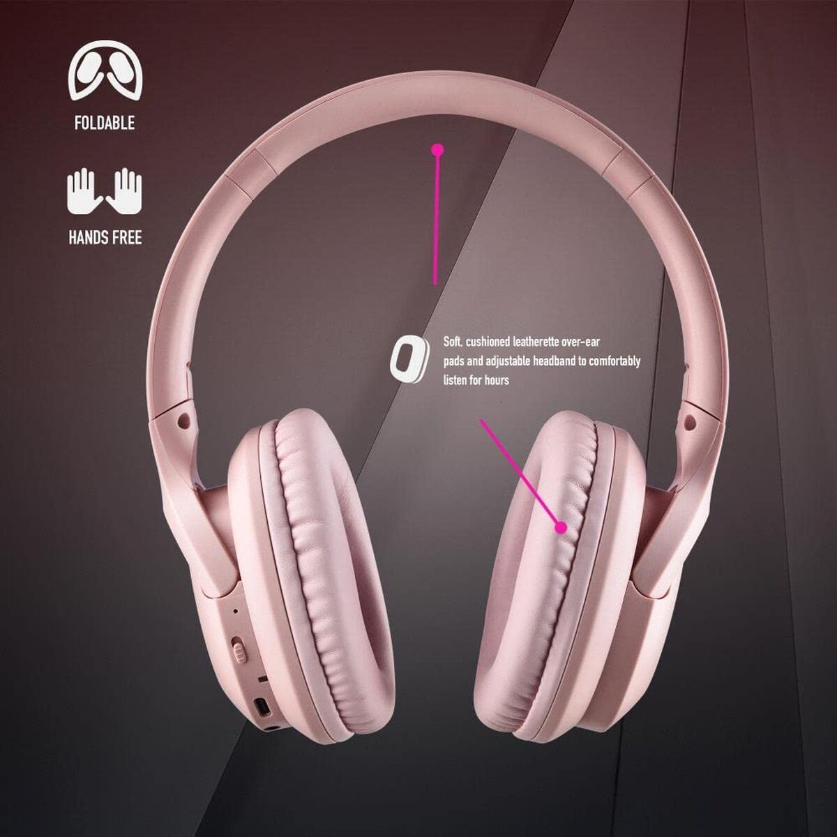 Picture of Headphones NGS ARTICA GREED Black Pink
