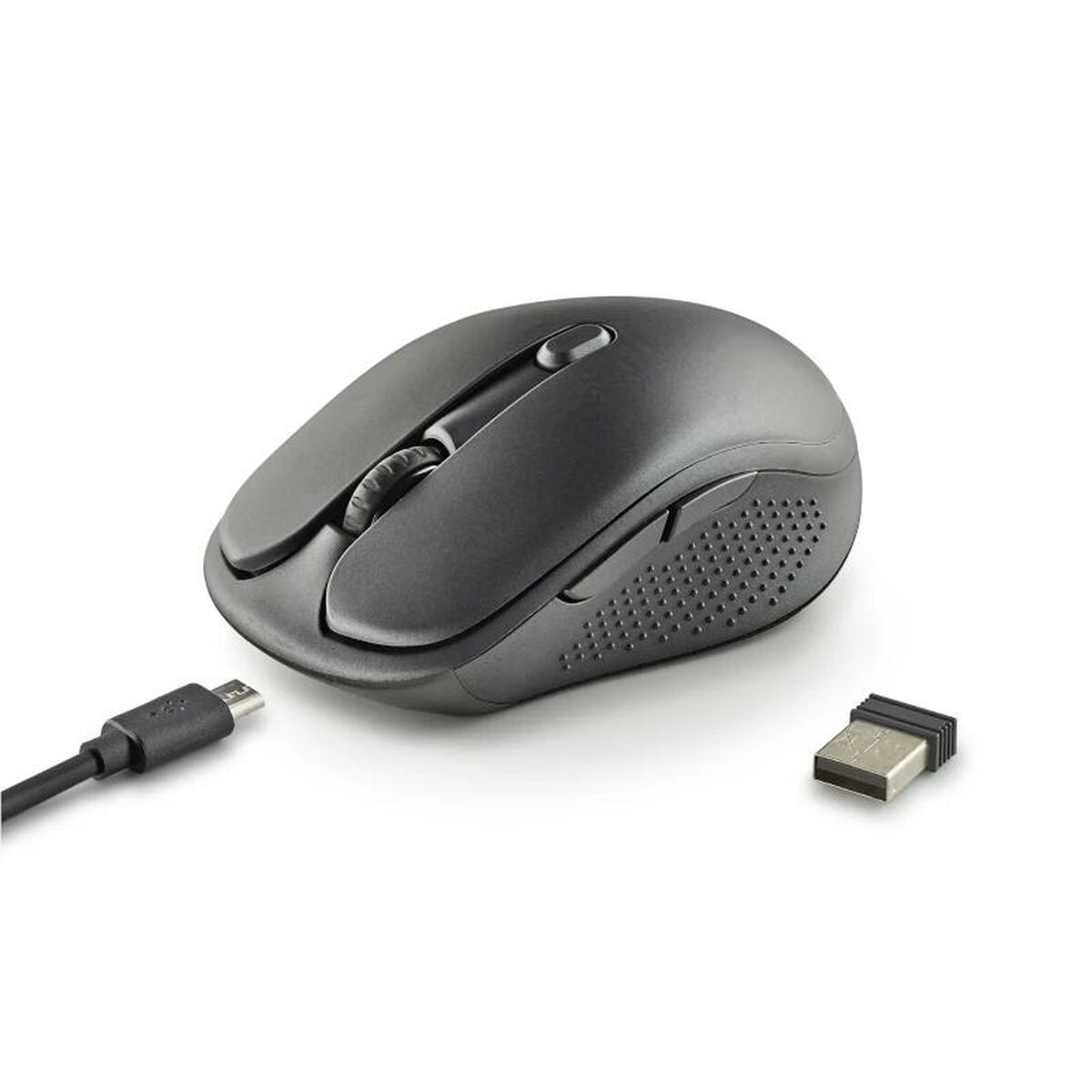Wireless Mouse NGS EVO RUST Black 1600 dpi