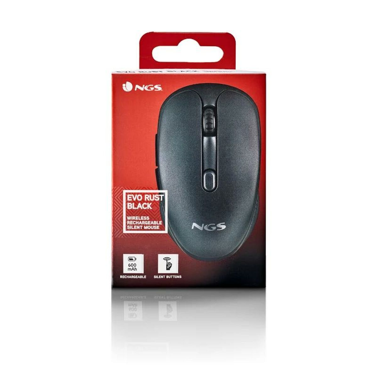 Afbeeldingen van Mouse NGS EVO RUST Black 1600 dpi
