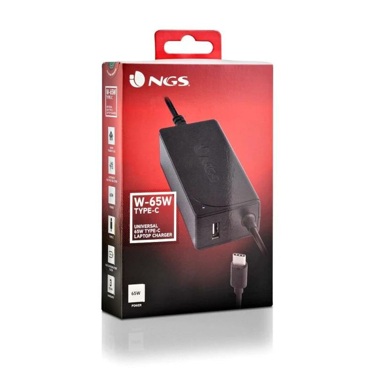 Picture of Laptop Charger NGS W-65WTYPEC Black 65 W