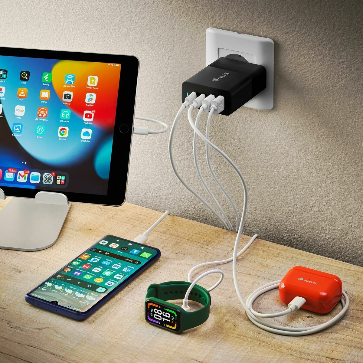 Wall Charger NGS Ultrar Black 100 W