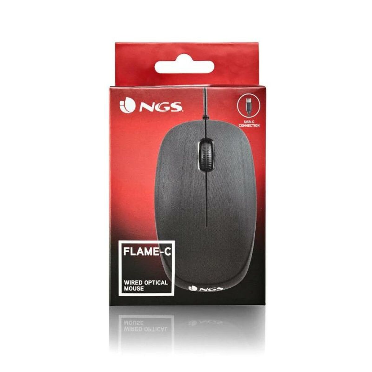 Afbeeldingen van Mouse NGS Flame-C Black 1000 dpi
