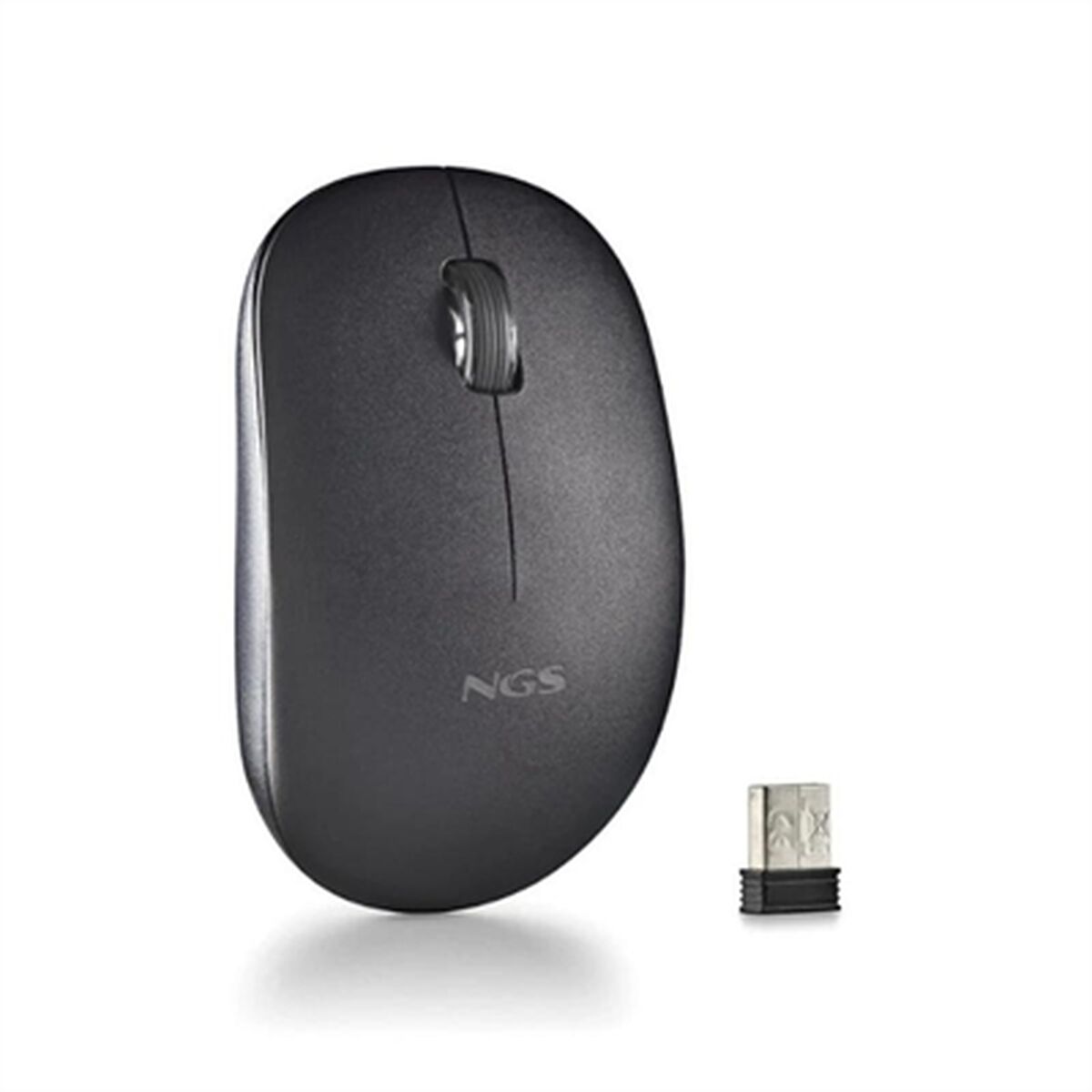 Afbeeldingen van Optical Wireless Mouse NGS FOGPROBLACK Black 1000 dpi
