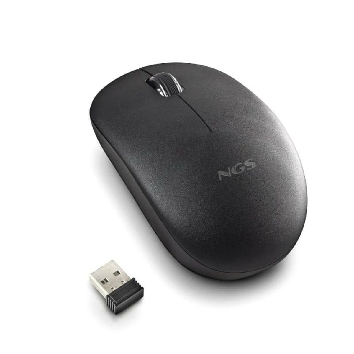 Afbeeldingen van Optical Wireless Mouse NGS FOGPROBLACK Black 1000 dpi