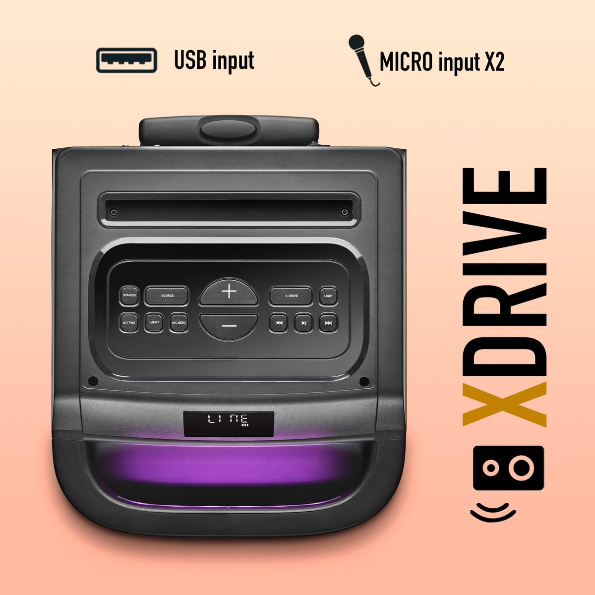 Obrazek Speakers NGS WILDSPACE1 Black 180 W