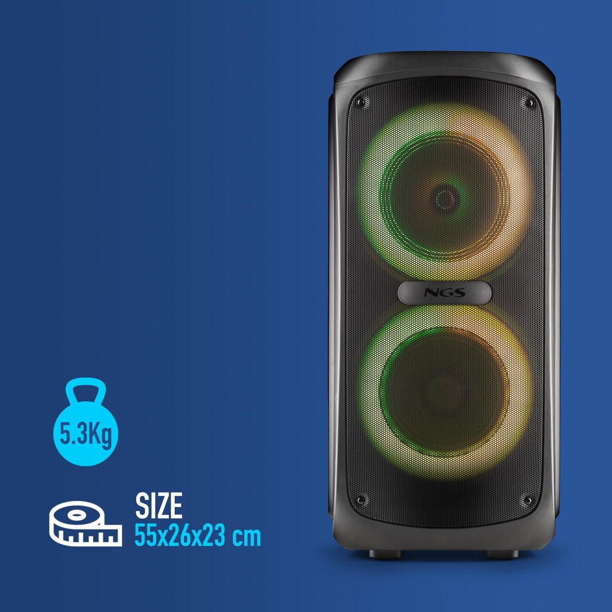 Portable Bluetooth Speakers NGS WILDTEMPER 200W BT Blue 200 W