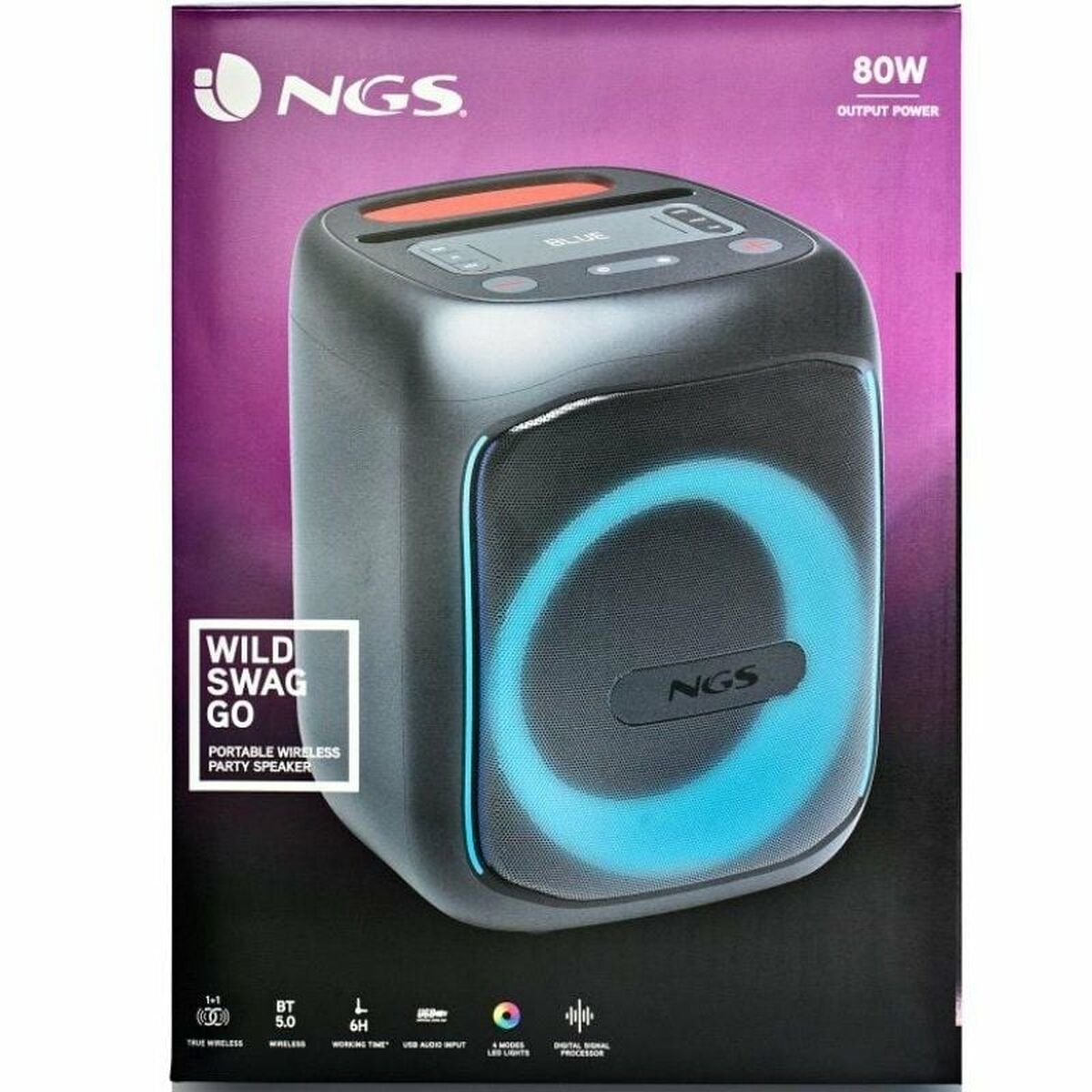 Afbeeldingen van Portable Bluetooth Speakers NGS Wild Swag Go Black