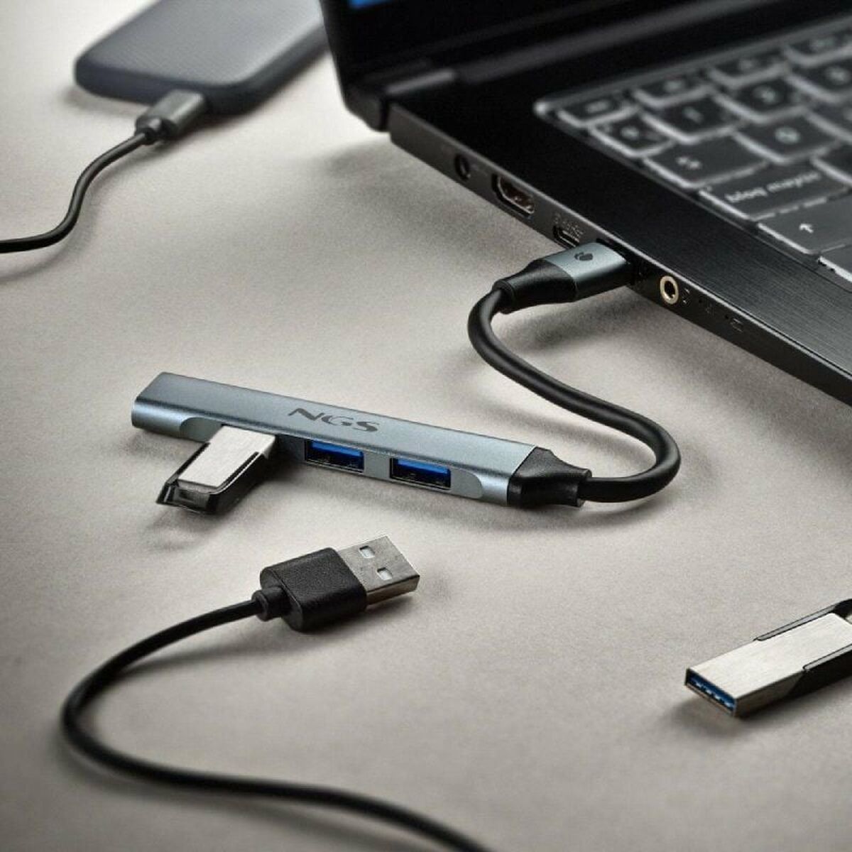 Afbeeldingen van USB Hub NGS IHUB4MICRO USB x 4