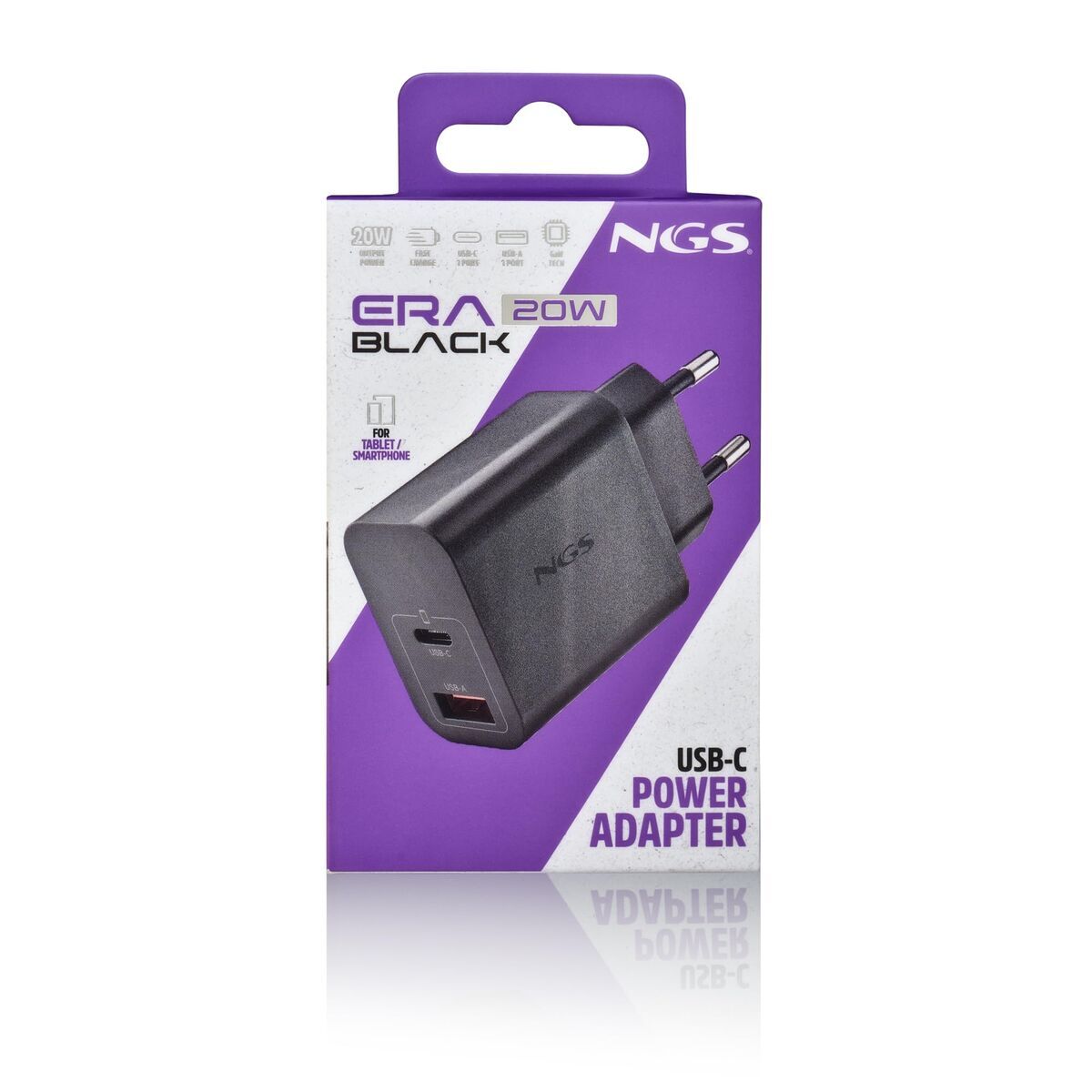 Picture of Laptop Charger NGS ERA20WBLACK 20 W Black