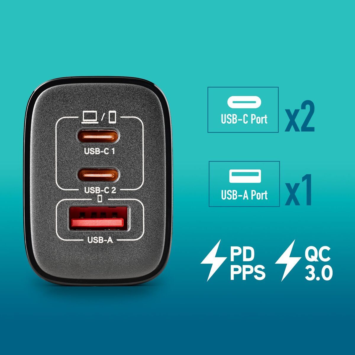 Bild von Laptop Charger NGS ERA65WBLACK 65 W