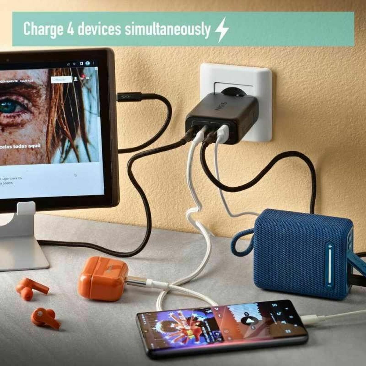 Afbeeldingen van Laptop Charger NGS ULTRARAPIDO140W 140 W