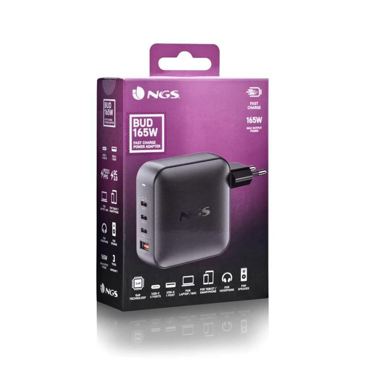 Image de Laptop Charger NGS ULTRARAPIDO165W 165 W