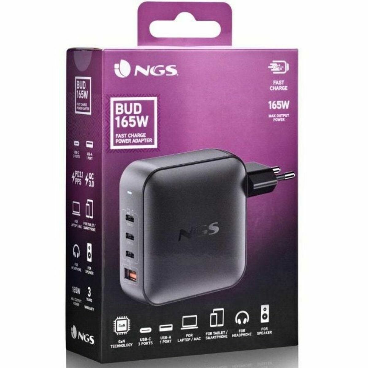 Image de Laptop Charger NGS ULTRARAPIDO165W 165 W