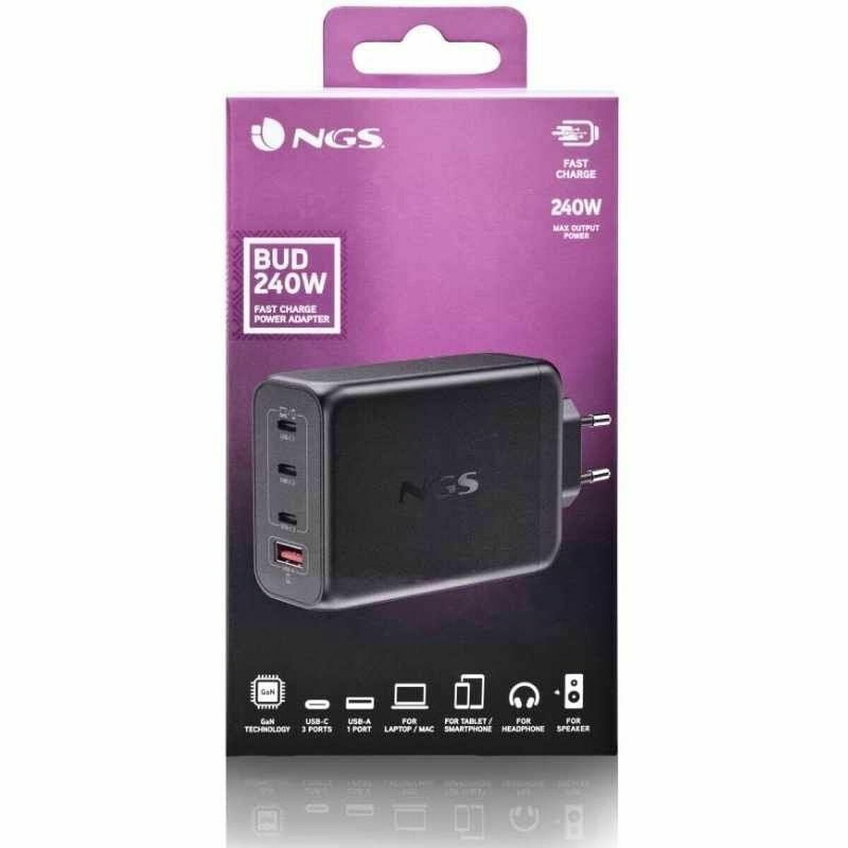 Afbeeldingen van Laptop Charger NGS ULTRARAPIDO240W 240 W