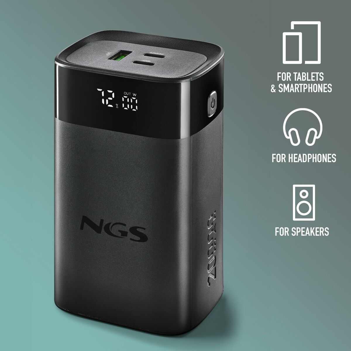 Powerbank NGS NGS TWIX20 Black 20000 mAh