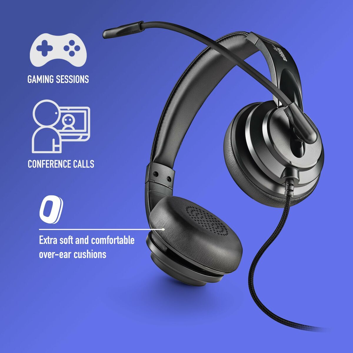Headphones NGS VOX650 Black