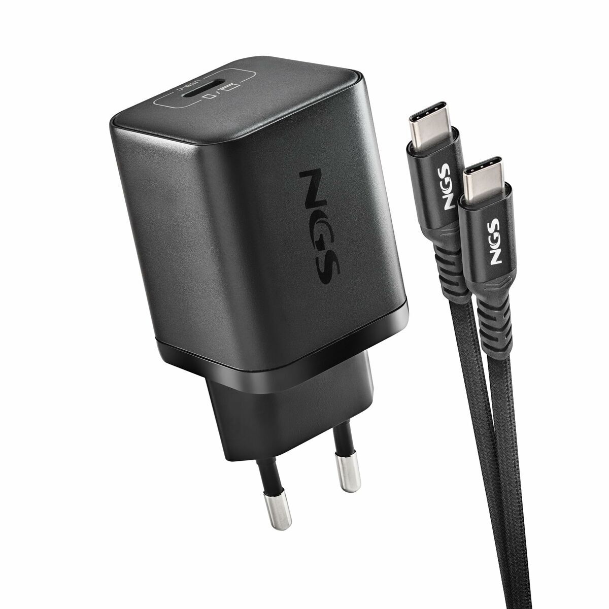 Wall Charger NGS GAN ULTRARAP 65W Black 1,5 m