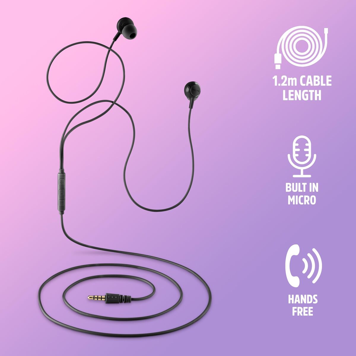 Picture of Headphones NGS CROSSDRIFTBLACK Black