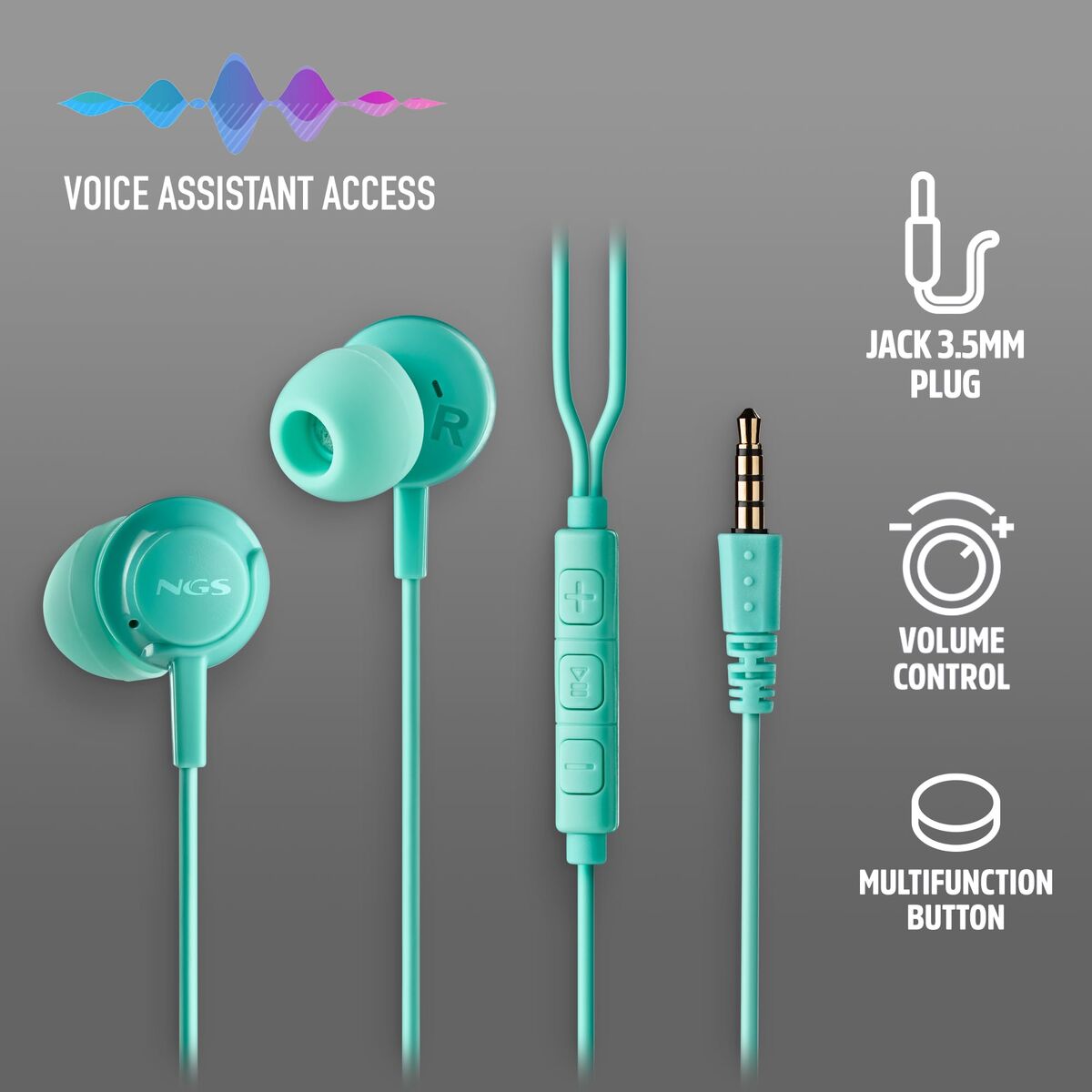 Picture of Headphones NGS CROSSDRIFTMINT Mint