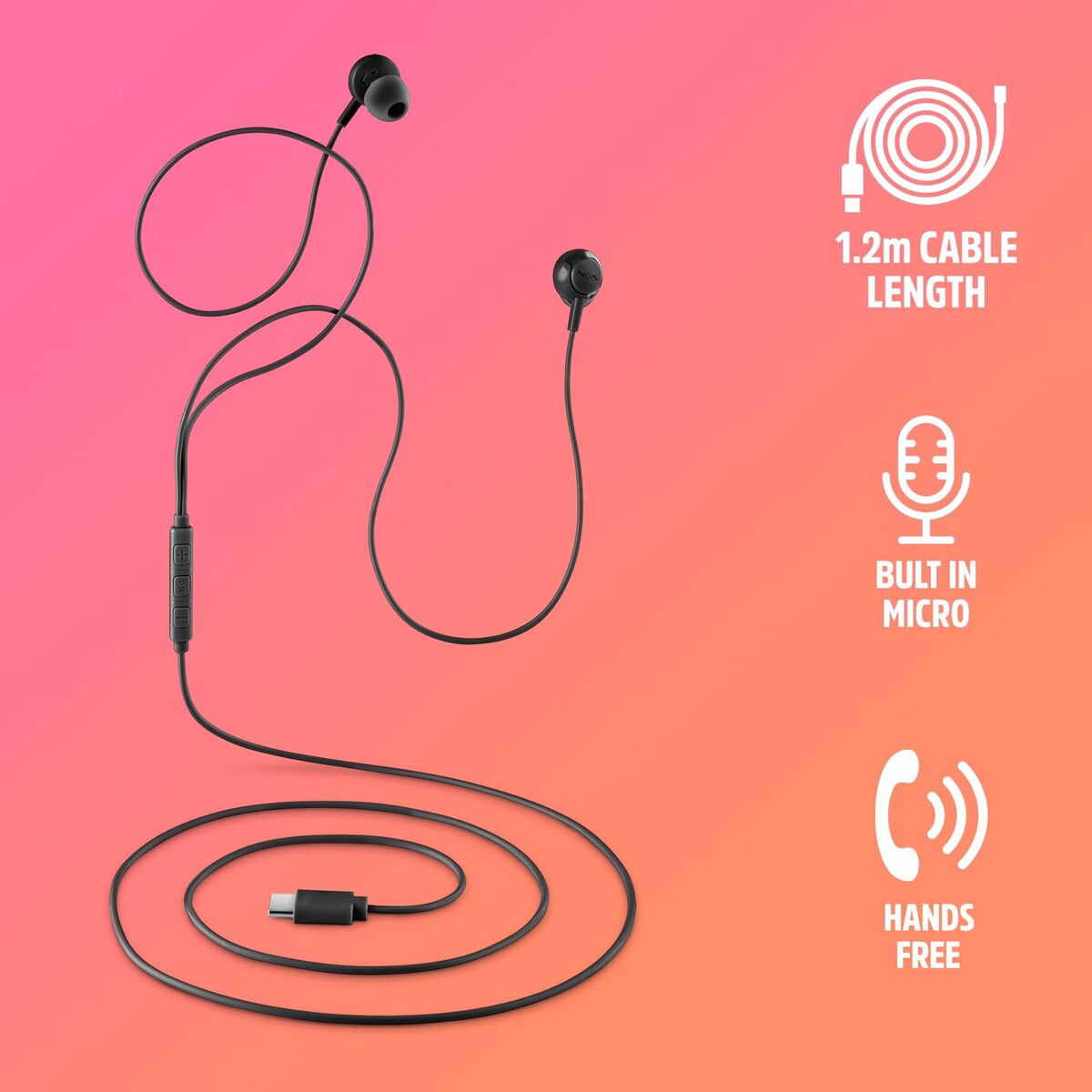 Picture of Headphones NGS CROSSSTEPBLACK Black