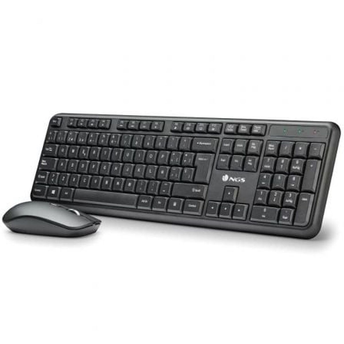 Picture of Keyboard and Wireless Mouse NGS SERENITYKIT Black Spanish Qwerty