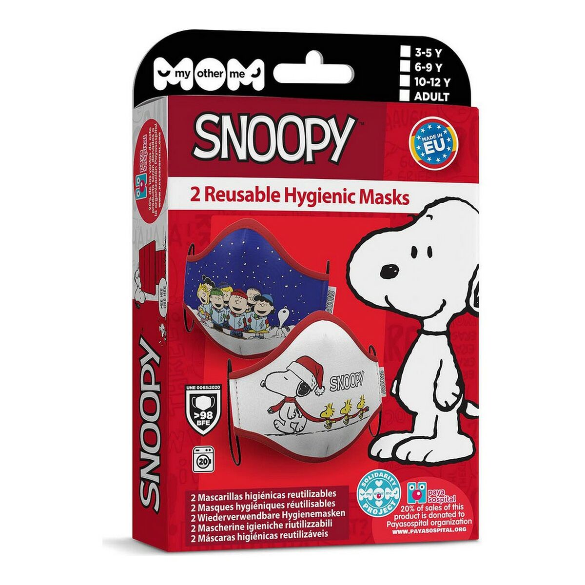 Hygienic Face Mask My Other Me Snoopy Children’s (2 uds) (10-12 years)