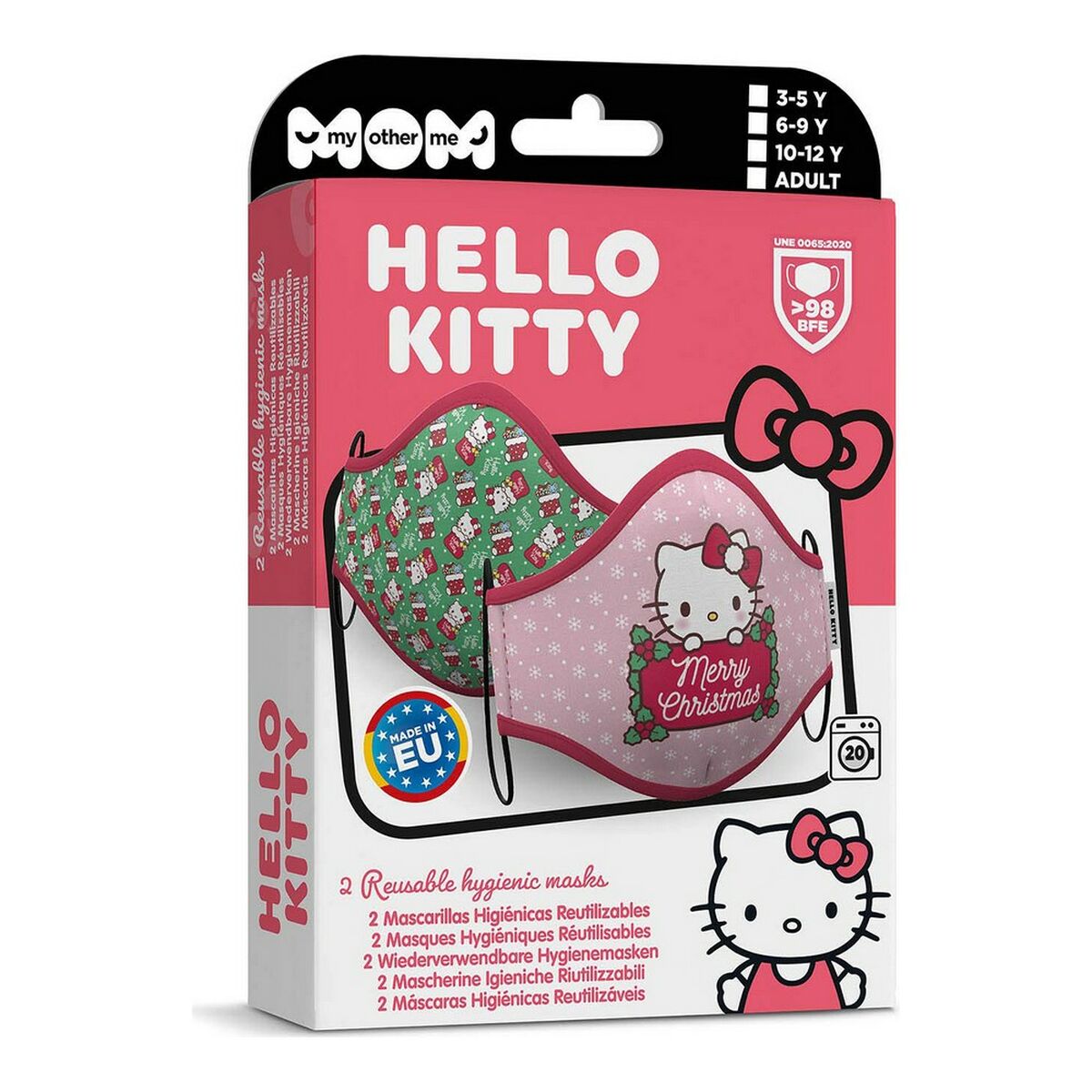 Hygienic Face Mask My Other Me Hello Kitty Pink Children’s (2 uds) (3-5 years)