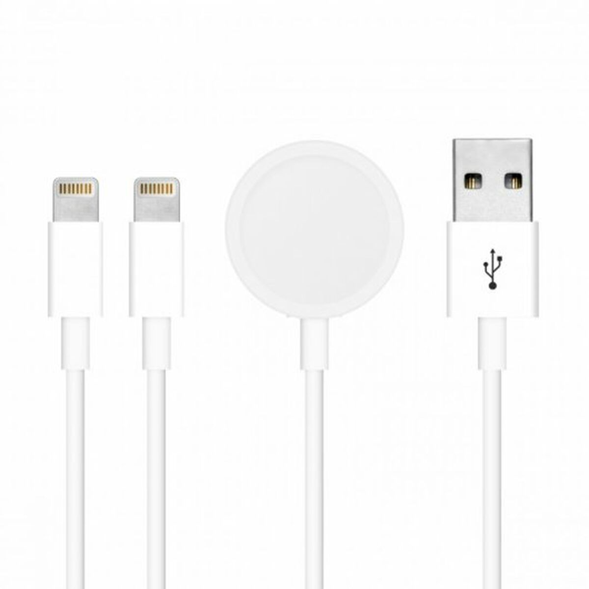 Câble USB vers Lightning Nueboo 32.0417.00.88 Blanc 1 m