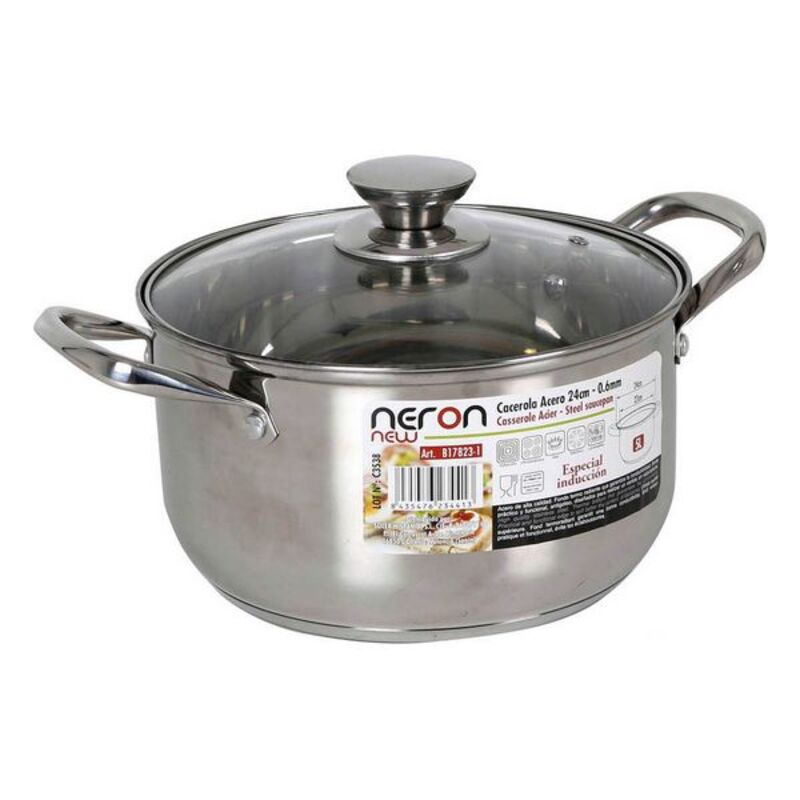 Casserole New Neron Steel Induction With lid