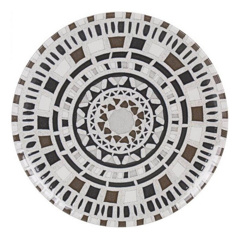 Flat plate La Mediterránea Barroc Monaco Porcelain Shine (ø 26 x 2 cm) (Ø 26 cm)