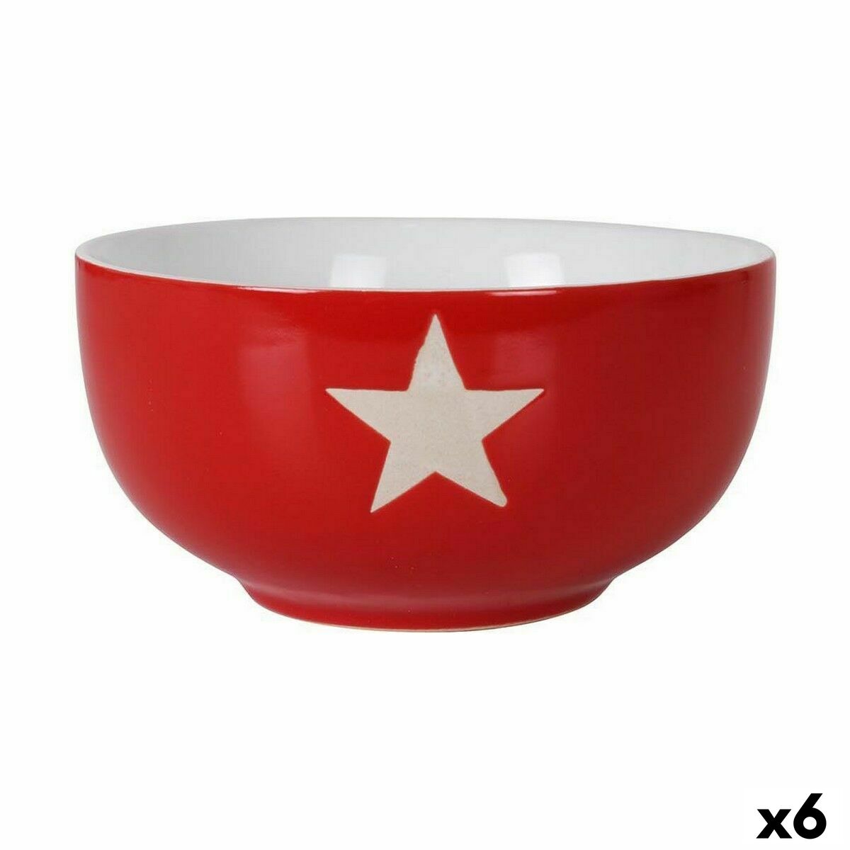 Bowl Alfares   Breakfast Star 525 ml Red (6 Units)