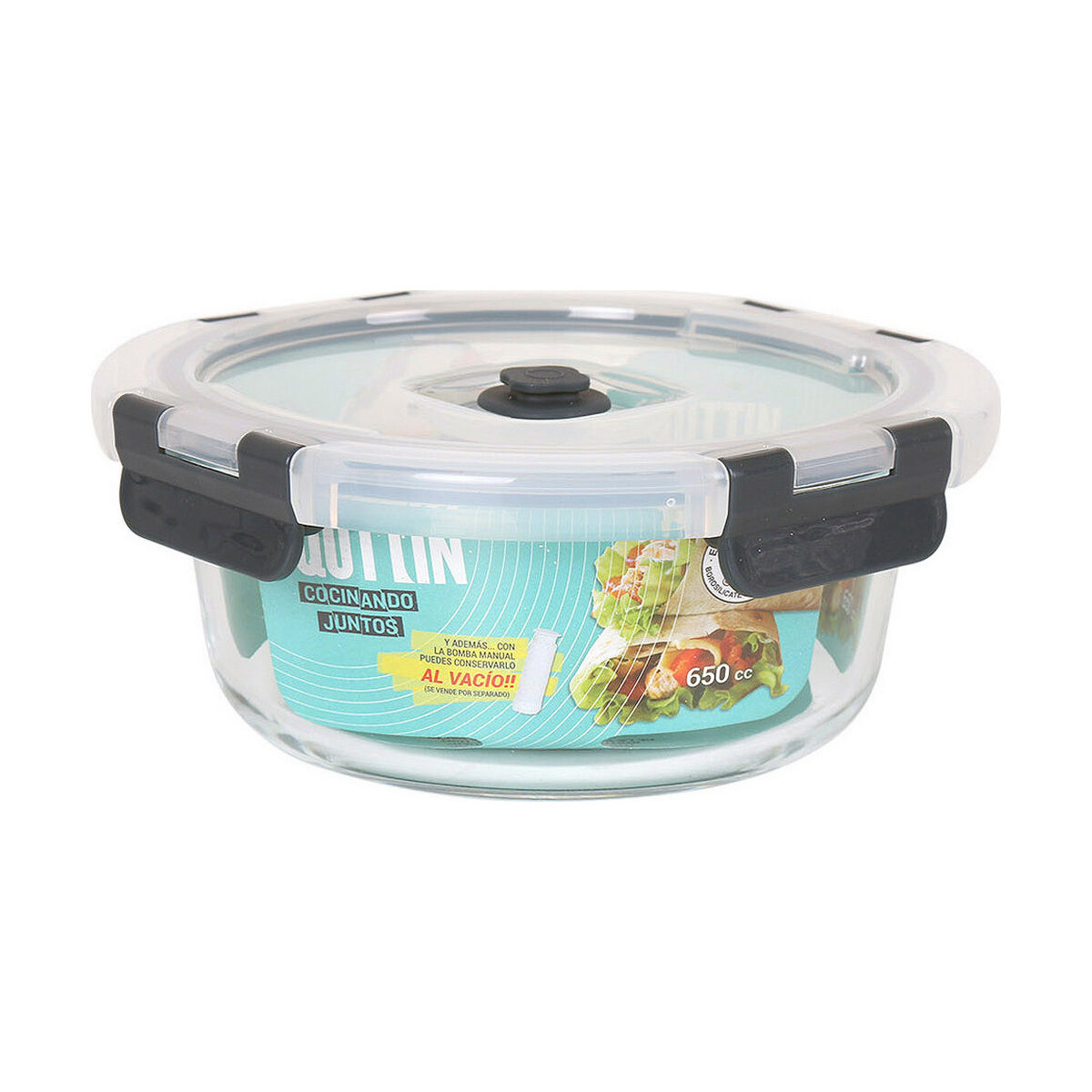 Fiambrera Quttin   Redonda 650 ml (Ø 16,9 x 7,1 cm)