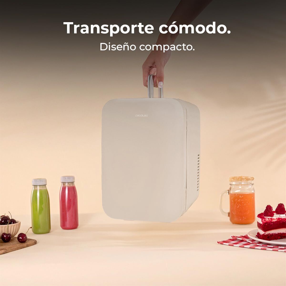 Mini-Kühlschrank Cecotec Bolero Bahamas Beige 6L Beige 6 L (Restauriert A) - Thumbnail 4