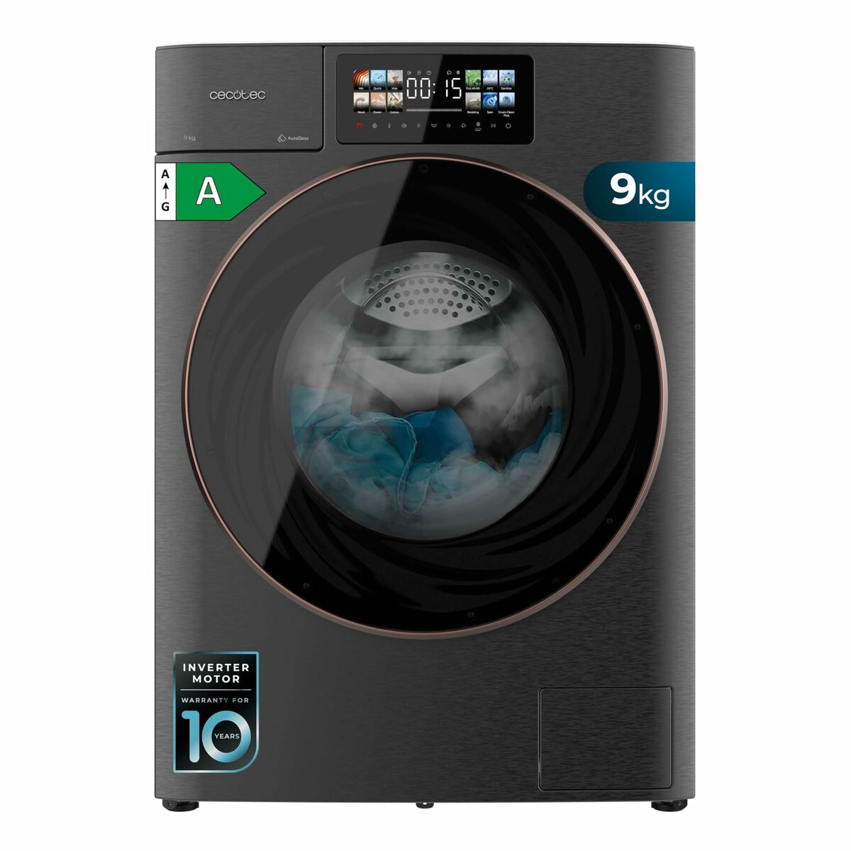 Lavadora Cecotec Bolero DressCode 9950 Autodose Inverter 3D 1400 rpm 9 kg